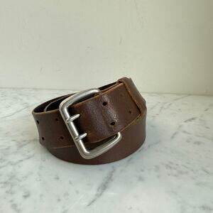 GAP Brown Leather Belt Men’s Size 38 Made in USA